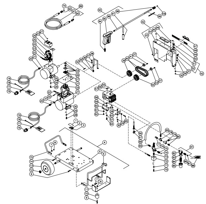 MITM CW-3004-0ME1 pressure washer parts and manual